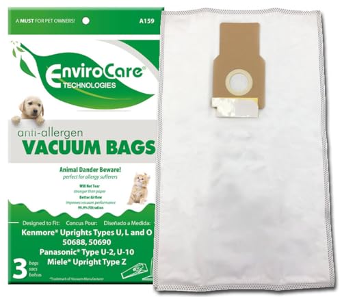 3 Pack EnviroCare Allergen Filtration Bags