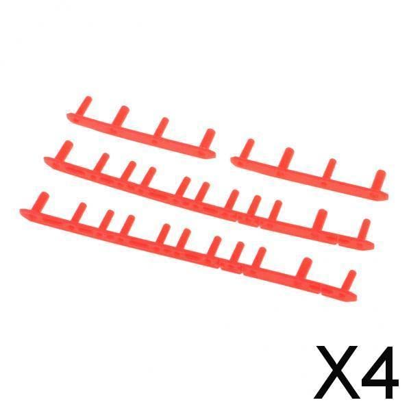 Creations 4xBadminton Racket Nylon Grommets String Protector Mitochondrial Tube Red-image-5