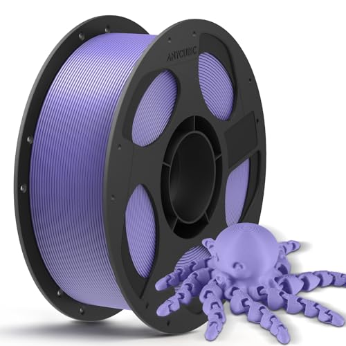 ANYCUBIC PLA+ 3D Printer Filament 1.75mm, High Toughness 3D Printing Filament, Dimensional Accuracy +/- 0.02mm, Print with Most FDM 3D Printers, 1KG Reusable Spool, Interstellar Violet 1kg 1
