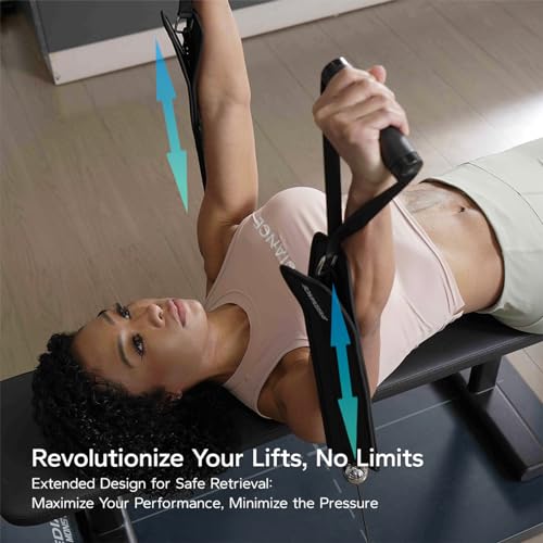 Image of Speediance Extender Straps Attachments, Black, Machine Accessories for Speediance Gym Monster Home Gym, Extender Straps Extension Straps for Cable Attachments Pulley Machines, Pull-ups, Triceps, Rows