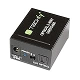 Résolution jusqu'à 24 bits Commutateur Audio Toslink 2 Ports