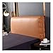 Bett Kopfteil Bezug Leder Einfarbig Massivholzbett Decoration Protector Husse Elastische All-Inclusive Kopfteilbezug Schlafzimmer Dekor (Color : Orange, Size : 1.9m)