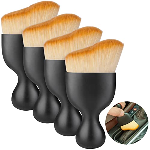 vsshe Car Interior Detailing Brush,4 Pack Soft Bristles Detailing Brush
