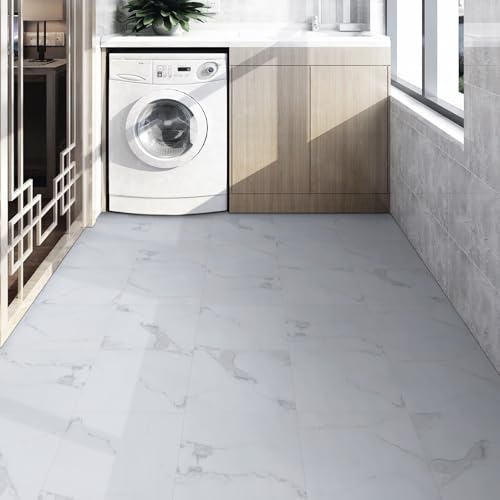 Autocollants de sol en vinyle autocollant 30x30 dalle PVC adhesive cuisine et salle de bain marbre