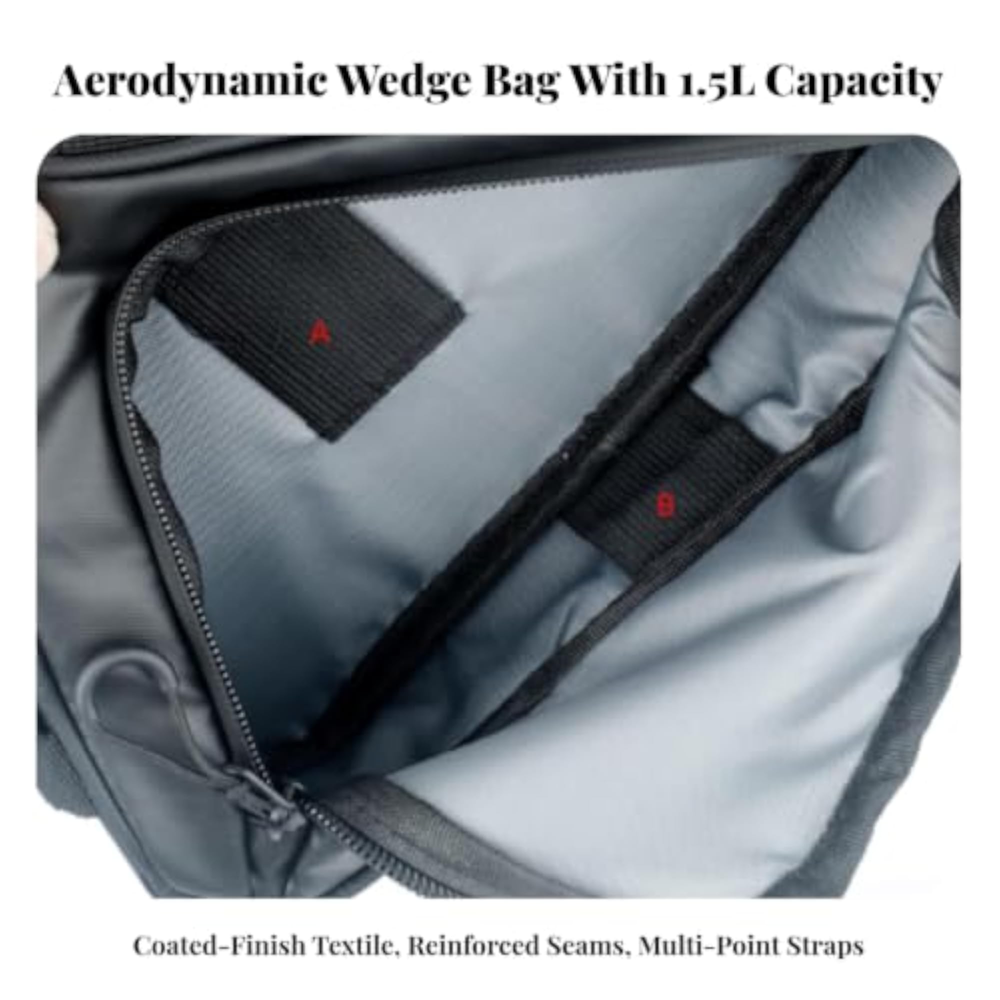 Lightweight Bike Frame Corner Bag Adjustable Strap Waxed Material