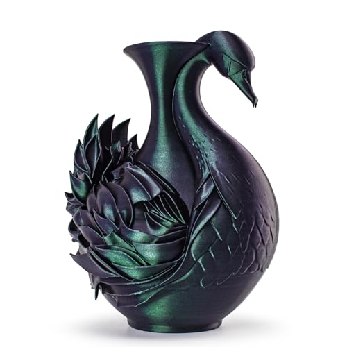 Image of ZIRO Chameleon Series Filament, 3D Printer Filament 1.75mm, Shiny Sparkle PLA with Glitter, Super Twinkling Effect Material 1kg /2.2lbs Spool, Fit Most FDM 3D Printers, Velvet Green Luster