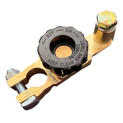 Top Post Battery Disconnect Switch 12V, Ampper Quick Disconnect Battery Cut Off Switch Battery Shut Off Kill Switch W/ M8 Top Bolt for Car (1 Pack) by Ampper - Image 6