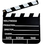 Regieklappe Deko Film Grill-Poker-Kostüm-Shop 2 x Regieklappe 18 x 20 Hollywood Filmklappe Regie Film Clapperboard Deko Regiesseur Fernsehen Kino