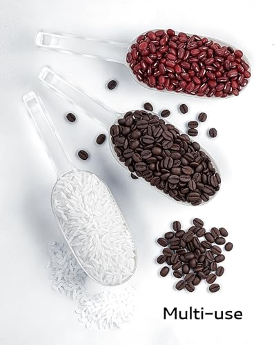 Image of EUHOMY Commercial Clear Polycarbonate Ice Scoop - BPA-Free Food Safe Scoop with Ergonomic Handle for Ice Machine