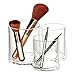 STOBAZA Acrylic Makeup Brush Organizer 3-Slot Cosmetic Brushes Holder, Makeup Organizer, Desk Pen and Pencil Holder