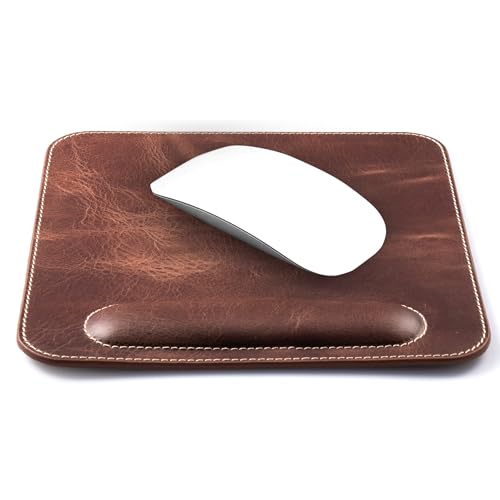 Londo Top Grain Leather Mouse Pad with...