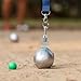 MiOYOOW Bocce Balls Picker, Portable Magnetic Pickup Tool Lightweight Sports Ball Retriever with Neck Strap for Grass Sand Concrete Yard Garden