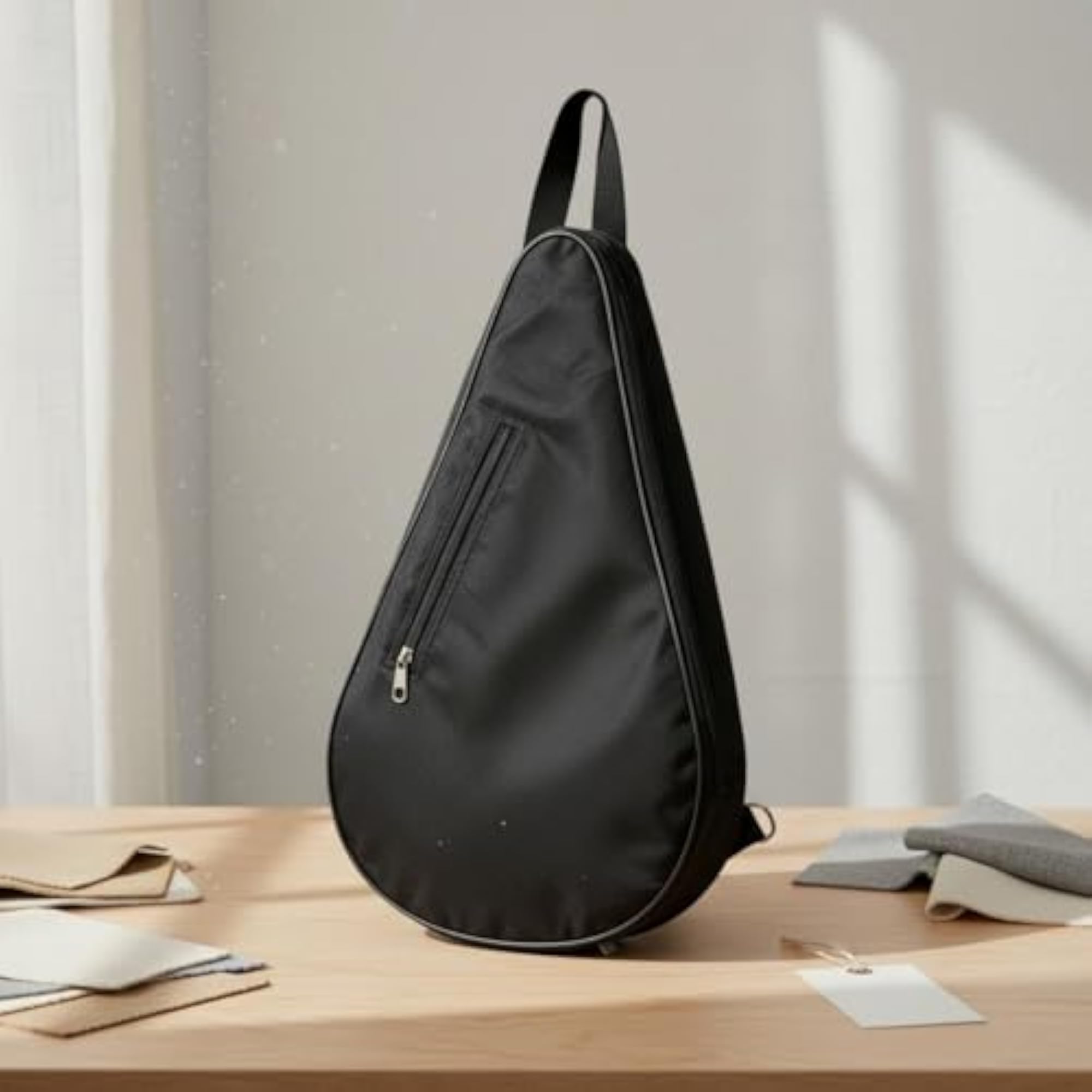 Adjustable Black Sports Bag for Tennis Rackets