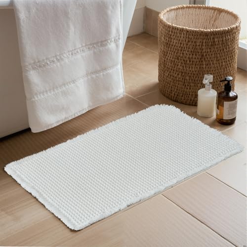KGORGE Non Slip Waffle Bath Mat Super Absorbent for Bathroom Floor
