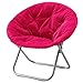 Urban Shop Faux Fur Saucer Chair, Pink