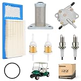 Upgraded Golf Cart Tune Up Kit for EZGO TXT Medalist 1994-2005 4 Cycle 295cc 350cc Engine Gas Cart, Fuel Pump Air Filter Fuel Filter Replce OEM#72368G01 26591G01 72084-G01 72021-G01 5307