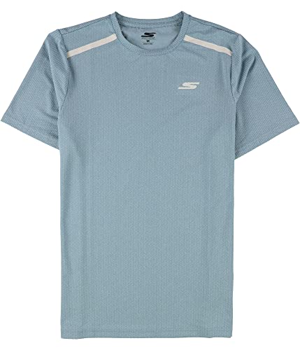 Skechers Mens Foundation Basic T-Shirt, Blue, S