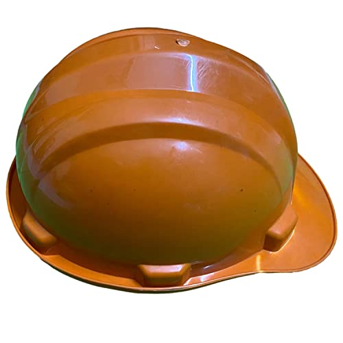Image of LADWA Orange Heavy Duty Superior Safety Helmet, ISI Marked Industrial Protective Hard Hat for Construction, Factory and Outdoor Work Safety Applications (Pack of 1)