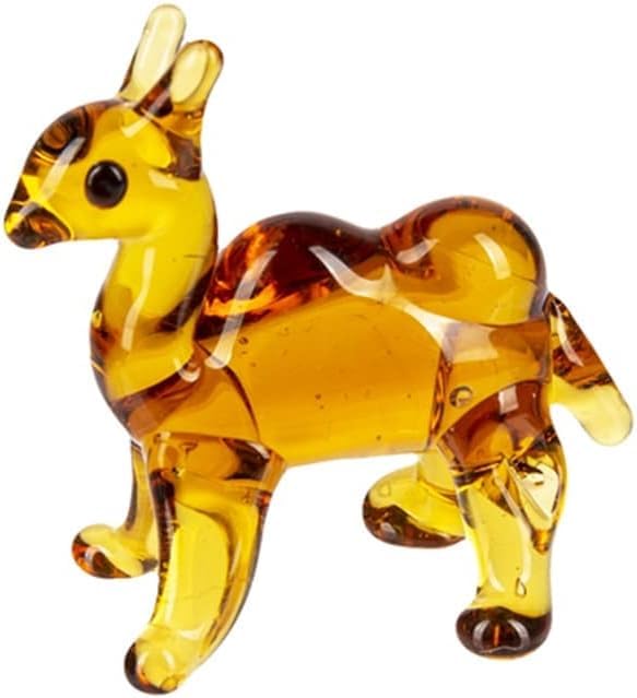 Figurine miniature en verre Camel Ganz ER75074, petit cadeau original et symbolique