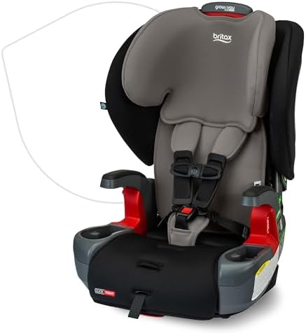 Britax Grow with You ClickTight Harness-2-Booster Car Seat, 2-in-1 High Back Booster, Gray Contour