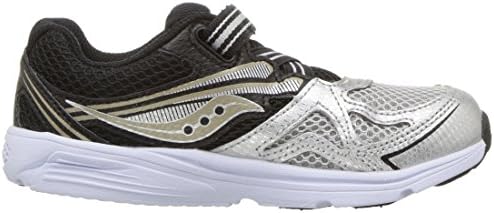 Saucony Boys' Baby Ride 9 Sneaker, Silver, 4.5 Medium US Toddler | Image 5