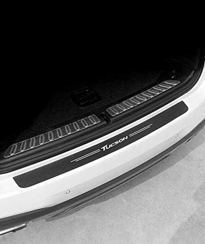ACSUZ Auto Protezione Paraurti Posteriore Adesivi, per Hyundai Tucson nx4 2005-2022 Car Carbon Fiber Rear Bumper Styling Protectors Stickers Accessori