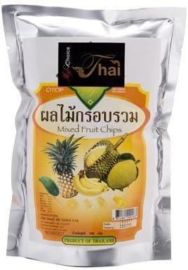 Thai Boontiang Thai Snacks Boontiang Mixed Fruit Chips 100G. (Pack Of 2)