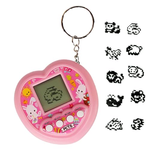 Luckxing Digitales Haustier | Virtuelle elektronische Haustiere mit 168 Haustieren | Nostalgischer virtueller Haustier-Schlüsselanhänger, lustiges Giga-Haustier, tragbares Kinderspielzeug für Jungen