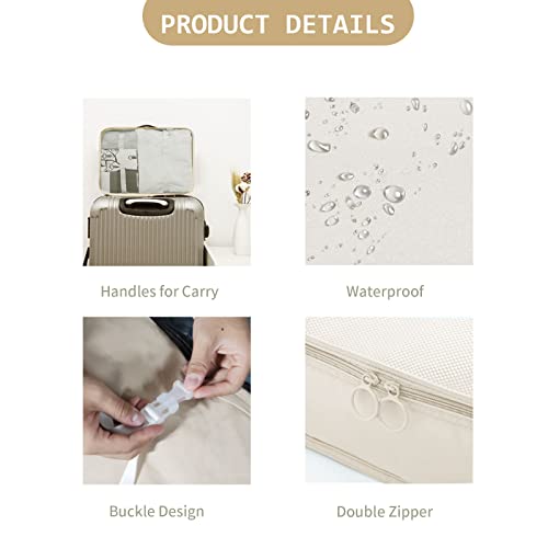 Braq 9 Pcs Travel Packing Organizers Travel Packing Cubes For Suitcase Set Luggage Organizers For Suitcase Lightweight Travel Essential Bag With Large Toiletries Bag For Clothes Shoes #TOP3