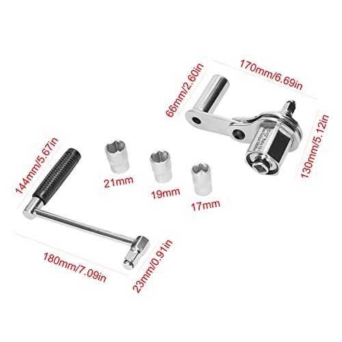 yeacher Chave multiplicadora de torque de torção 1/2 '' Chave para economia de mão de obra Removed