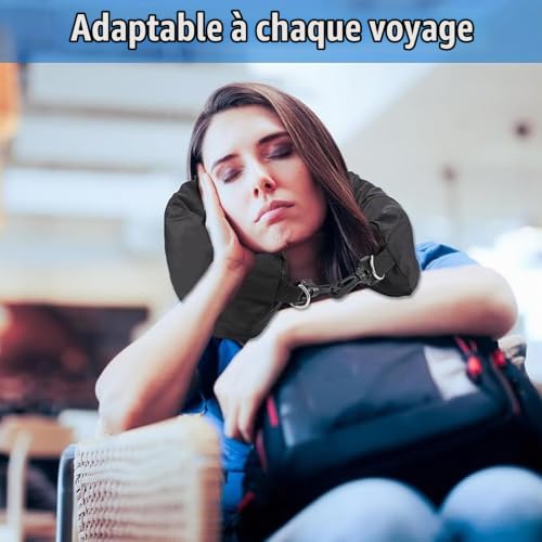 Coussin De Voyage Avion : Coussin de Voyage a Remplir, Coussin Voyage a Remplir en Forme de U (... – Image 3