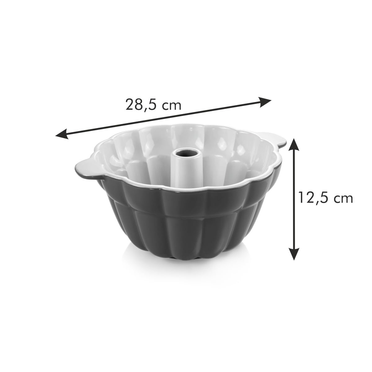 Tescoma 622204 Delicia Moule céramique a kouglof, rouge, 28,5 cm
