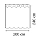HuaForCity Cortina de Ducha Baño 200x240cm(Anchura x Altura) 100% Impermeable Resistente al...