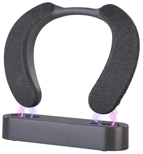 auvisio Nackenkopfhörer: Digitaler Funk-TV-Hörverstärker und Nackenlautsprecher 3 Profile DSP (Nackenlautsprecher Bluetooth mit Akku PC)