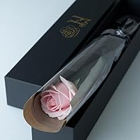 Amazon.co.jp: バラの1輪花束 スマートBOX入り 全3色 化粧箱入り (赤