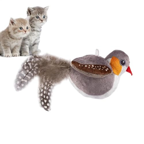 Cat Bird Toy, Flapping Wings Toy, Chirping Bird Toy, Interactive Flying Bird, Automatic Bird Toy, Cat Exercise Toy, Realistic Bi