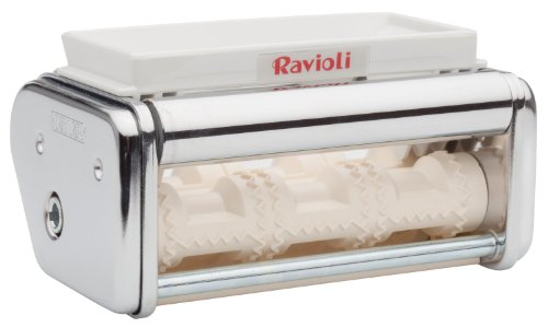 Marcato Atlas Ravioli Pasta Cutter Attachment, 8323, Made in Italy, Works with Atlas 150 Pasta Machine by