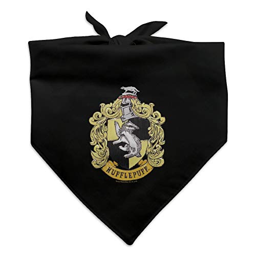 GRAPHICS & MORE Harry Potter Hufflepuff Painted Crest Dog Pet Bandana