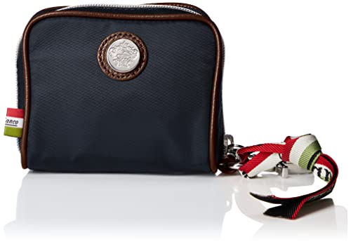 [オロビアンコ] ポーチ 【正規品】 CREMA ネイビー×ブラウン H10×W12×D6cm