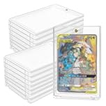 TAOBWN 14pcs 35PT Magnetic Card Holder Hard Acrylic Trading Card Protector Holder Transparent Game Card Storage Case UV Protection for Standard Card Yu-Gi-Oh Sports Card Game Card