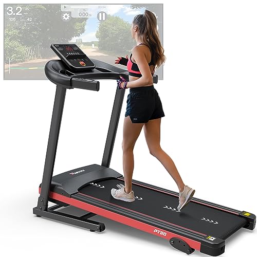 PASYOU Foldable Treadmill for Home with Bluetooth Connectivity, Compact Treadmill with 15 Pre Programs Heart Rate Monitor Plus 44 Days Free Kinomap Membership - Image 2