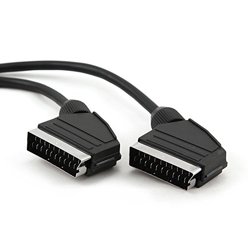 Gembird Scart/Scart 3 m – Cavo scart (Scart 21-pin, SCART, 21-Pin, Lui, lui, Nero)