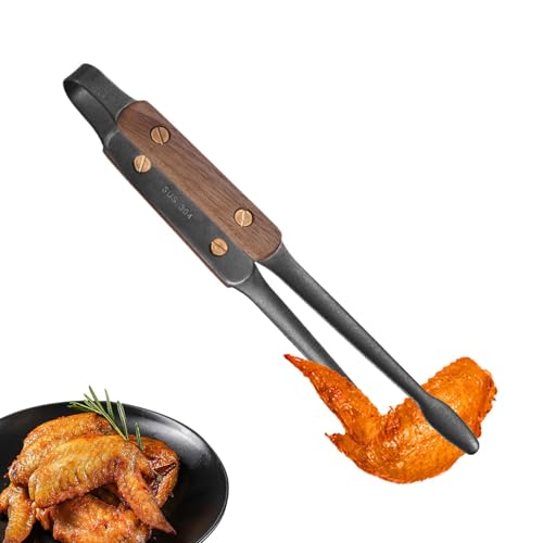 Generic Pinzas de acero inoxidable para barbacoa, pinzas de metal para a la parrilla, pinzas de cocina para carne, pinzas resistentes para alimentos, pinzas de carne antideslizantes para cocinar