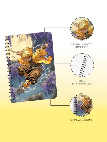 Image of ComicSense.xyz Anime Sketchbook Thunder Warrior Printed A5 Spiral Drawing Sketch Book Unruled for Kids Students Gift