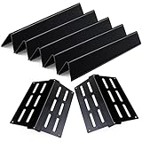 Dictirdy 17.5 inch Porcelain Flavorizer Bars Grill Replacement Parts for Weber Genesis 300 Series E310 E320 E330 S310 S320 S330 EP/CEP 310 EP/CEP 320 EP/CEP 330 with Front Control Knob Heating Plate