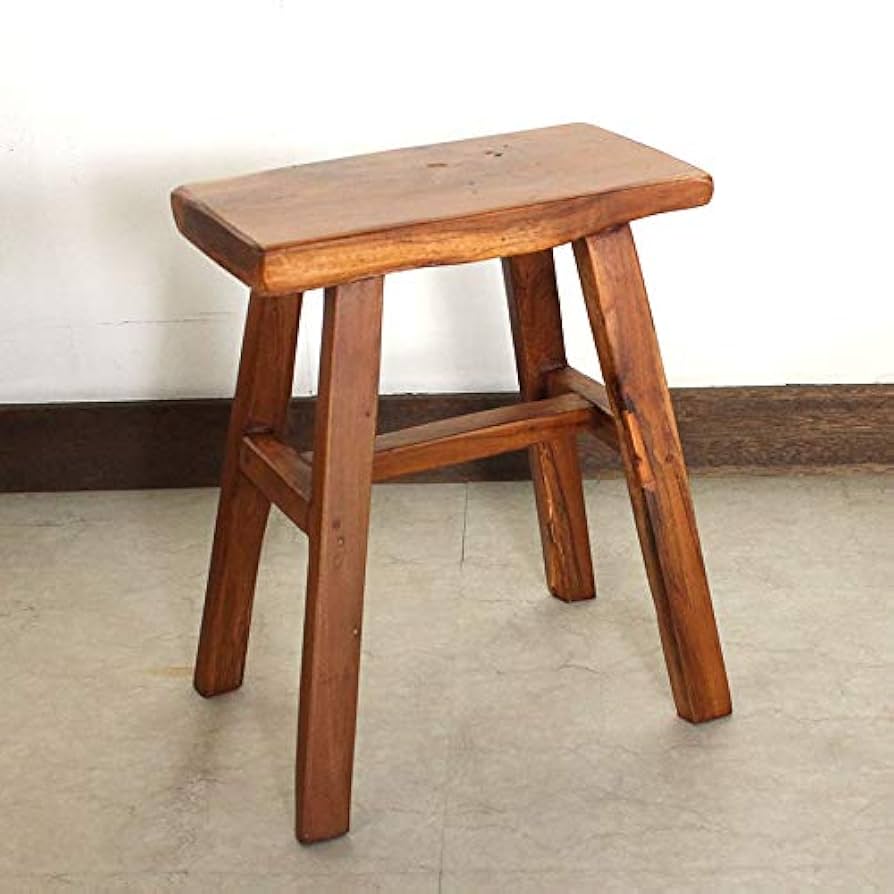 高品質 チーク材 木製無垢材◾️木製フレーム スツール 椅子 飾り台 木製家具 高品質 チーク材 木製無垢材◾️木製フレーム スツール 椅子 飾り台