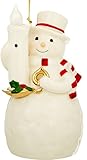 Lenox Blow Out The Lights Sensor Snowman Hanging Ornament