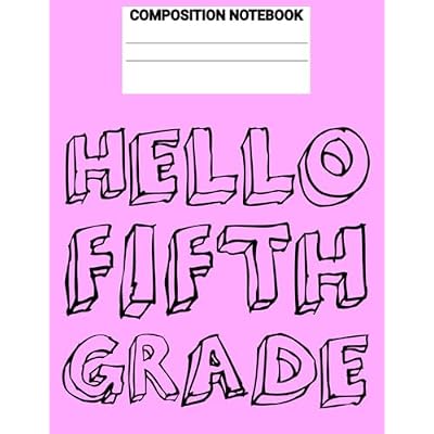 Hello Fifth Composition Notebook