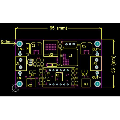 Convertisseur LM2596 DC-DC réglable avec affichage LED lot de 2