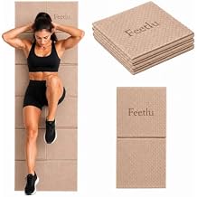 Foldable Yoga Mat, 6mm Thick, Lightweight, Anti-Slip, and Easy to Store Perfect for Travel, Yoga, Pilates, Home Workouts, and Floor Exercises